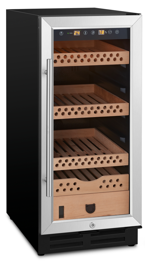 Precision Cigar Humidor 4 Tier Wood Shelves 400pcs
