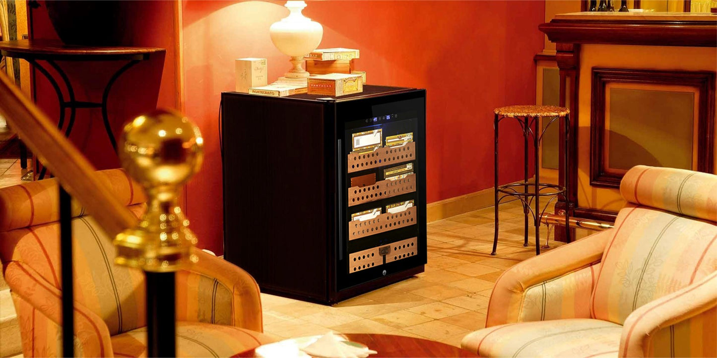 Precision Cigar Humidor 4 Tier Wood Shelves 600pcs