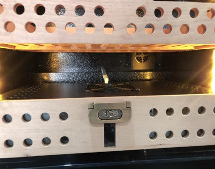 Precision Cigar Humidor 4 Tier Wood Shelves 400pcs
