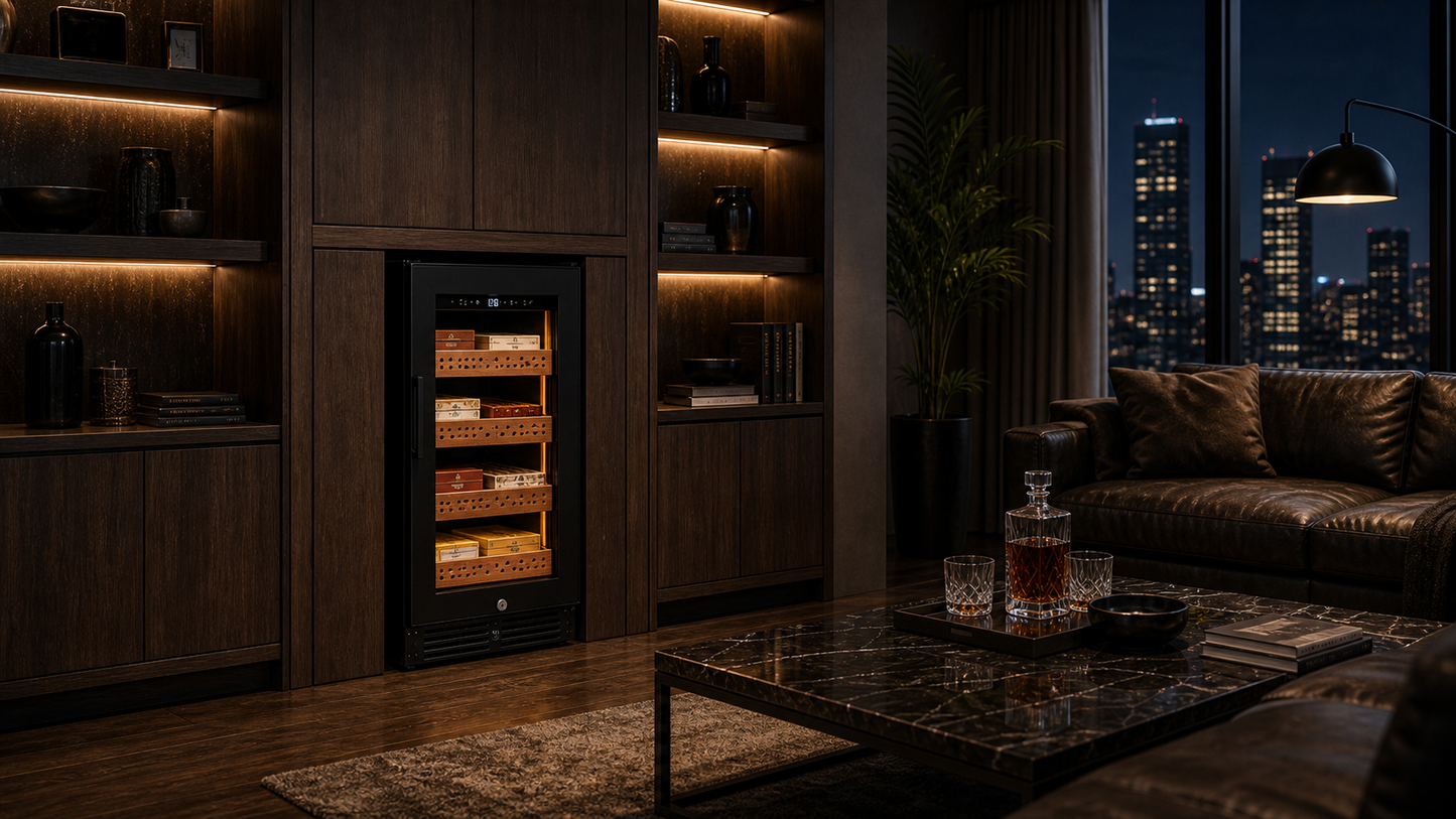 Precision Cigar Humidor 4 Tier Wood Shelves 400pcs