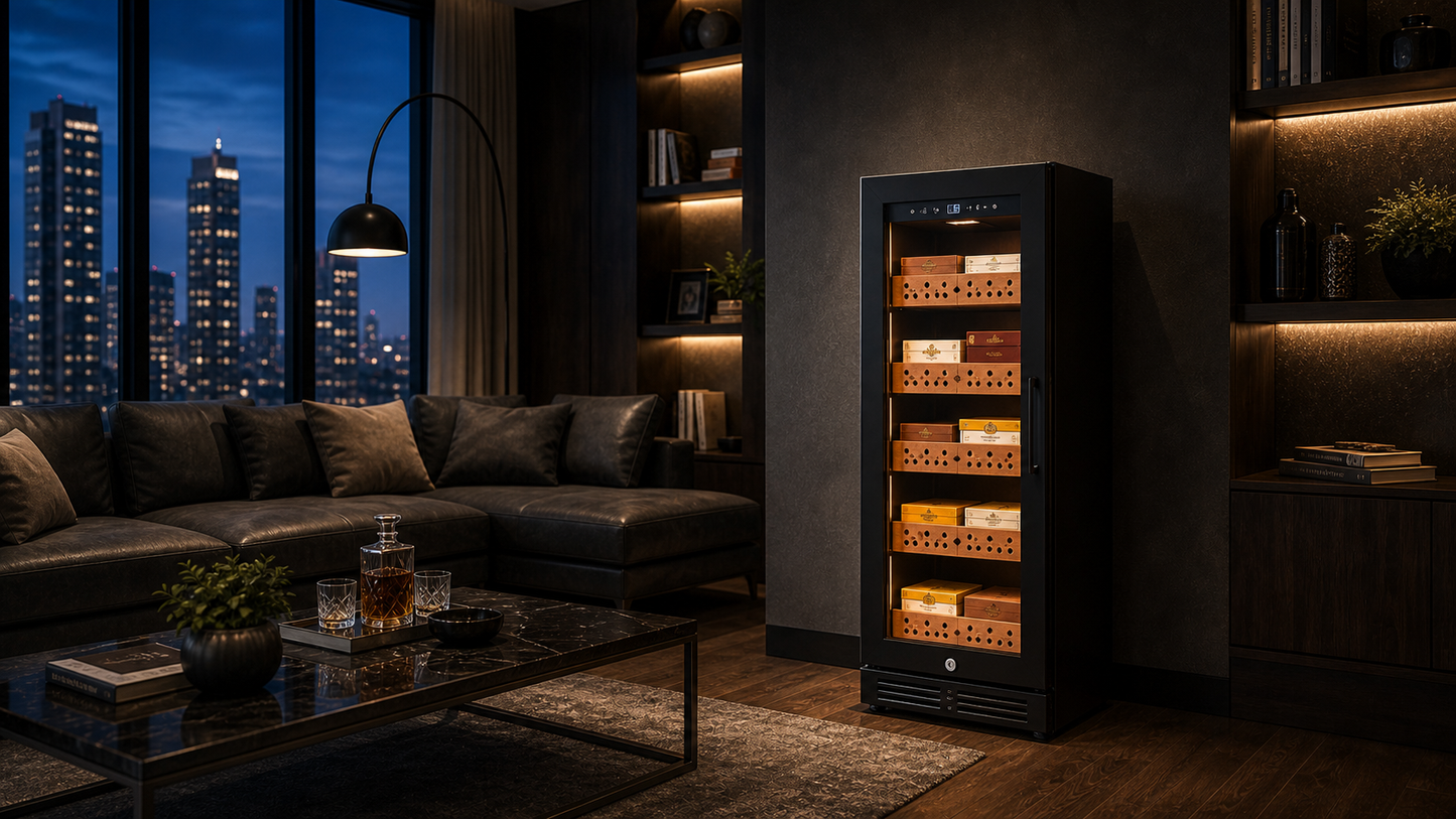 Precision Cigar Humidor 5 Tier Wood Shelves 800pcs