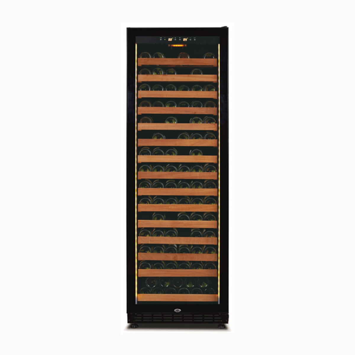 Wine Chiller 165 Bottle 15 Tier Wood Shelves with Handler