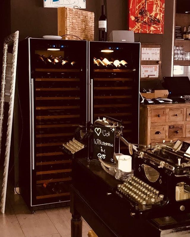 Wine Chiller 99 Bottle 9 Tier Wood Shelves with Handler